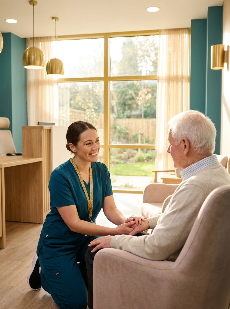 BIA nurse caring for a patient